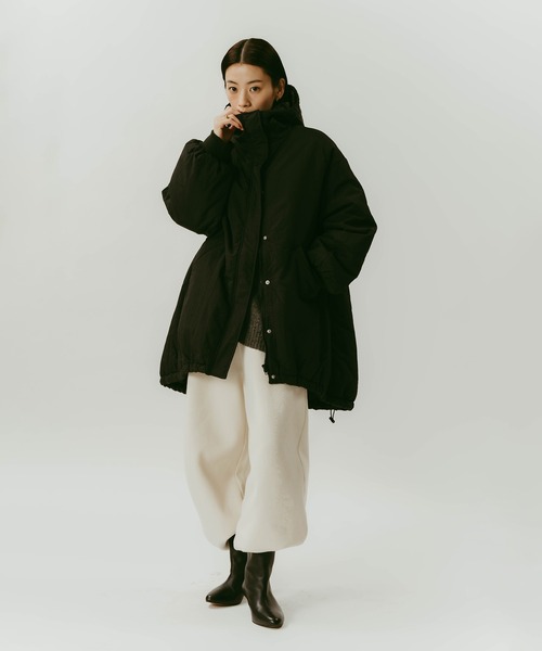 N°21・フード付きダウン ゆったりシルエット オーバーサイズ S 大きめ GRAND-BACK 【大きいサイズ】ファーストダウン/FIRST DOWN ALL WEATHER