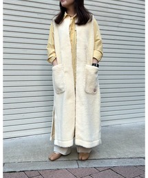 【VINCENTETMIREILLE】BOA LONG VEST/ボアロングベスト