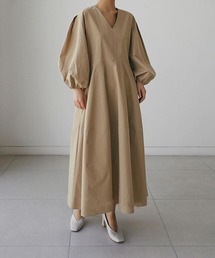 【SETUP7】ボリュームスリーブワンピース KNF030