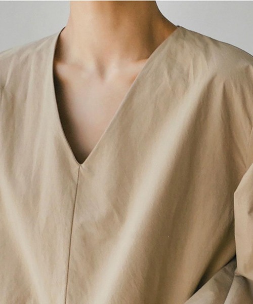 MAISON BREEZE（メゾンブリーズ）の「【SETUP7】ボリュームスリーブワンピース KNF030（ワンピース・レディース・ベージュ/ブラック・FREE）」の9枚目の写真