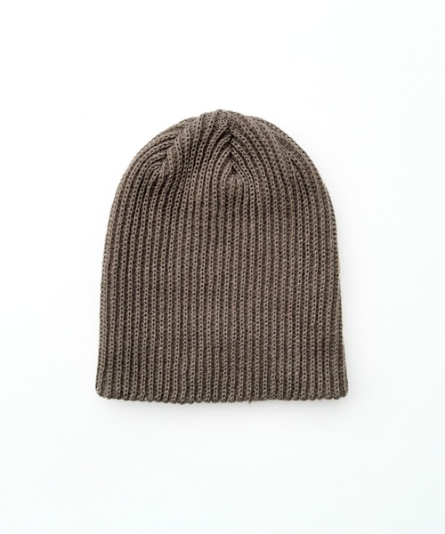 CANAL JEAN(キャナルジーン)の「El mar カラーリブニットCAP(ニットキャップ/ビーニー・レディース・ブラック/ヘザーグレー/チャコールグレー/オフホワイト/グリーン/ベージュ/モカ・ONE SIZE)」の15枚目の写真