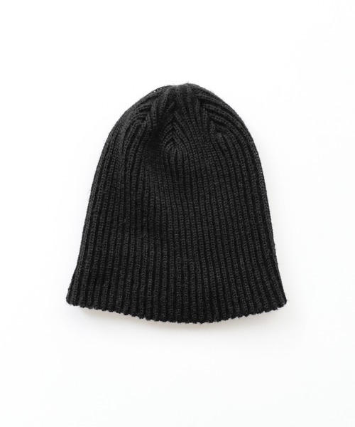 CANAL JEAN(キャナルジーン)の「El mar カラーリブニットCAP(ニットキャップ/ビーニー・レディース・ブラック/ヘザーグレー/チャコールグレー/オフホワイト/グリーン/ベージュ/モカ・ONE SIZE)」の14枚目の写真