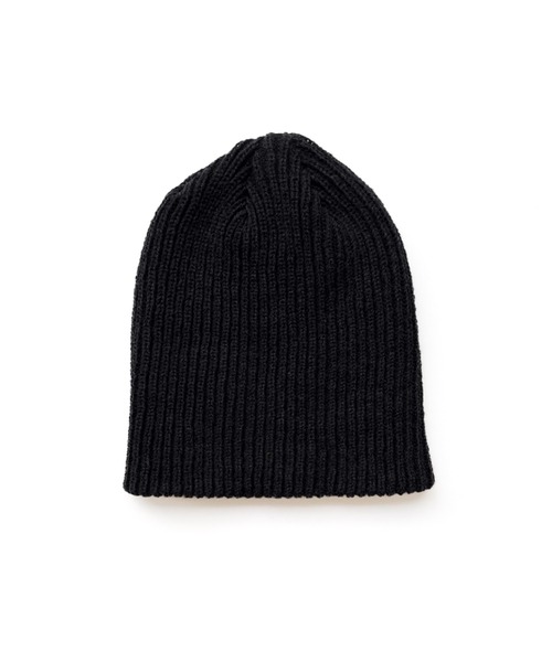 CANAL JEAN(キャナルジーン)の「El mar カラーリブニットCAP(ニットキャップ/ビーニー・レディース・ブラック/ヘザーグレー/チャコールグレー/オフホワイト/グリーン/ベージュ/モカ・ONE SIZE)」の16枚目の写真