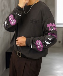 Burner（バーナー）の「【GROOVY STORE】WALKING DONUT　刺繍＆プリント　ロングスリーブTシャツ（Tシャツ/カットソー）」