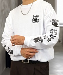 Burner（バーナー）の「【GROOVY STORE】WALKING DONUT　刺繍＆プリント　ロングスリーブTシャツ（Tシャツ/カットソー）」