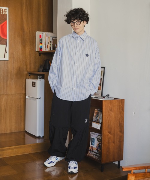 heart stripe shirts / ハートストライプシャツ（シャツ