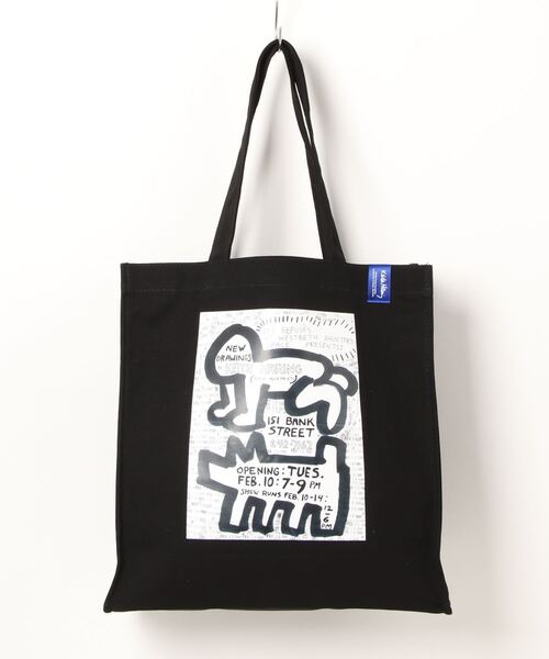 Keith Haring（キース・ヘリング）の「【 Keith Haring / キースへリング 】 アートプリント スクエア トート バッグ（トートバッグ・メンズ・ホワイト系2/ブラック系1/ブラック系2/ホワイト系1・FREE）」の13枚目の写真