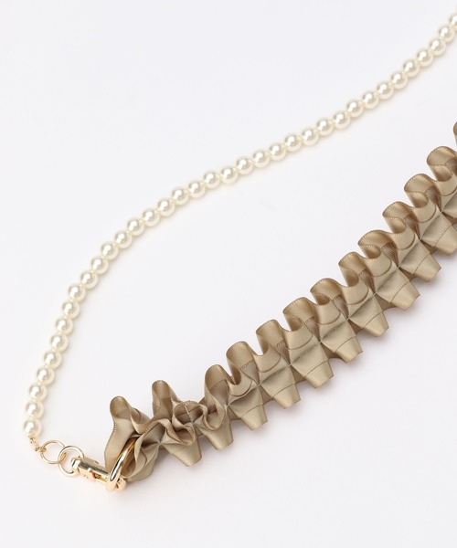 Me%（ミィパーセント）の「フリル2WAYモバイルストラップ　977890（スマホグッズ・レディース・ブラック/アイボリー/ホワイト/グレー・FREE）」の10枚目の写真