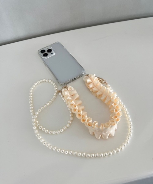 Me%（ミィパーセント）の「フリル2WAYモバイルストラップ　977890（スマホグッズ・レディース・ブラック/アイボリー/ホワイト/グレー・FREE）」の18枚目の写真