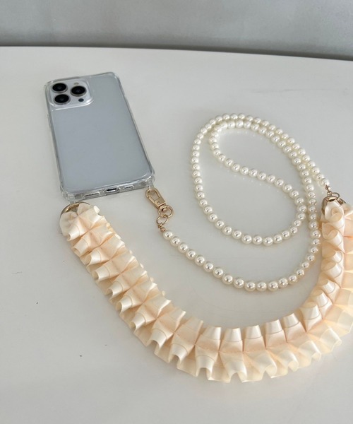 Me%（ミィパーセント）の「フリル2WAYモバイルストラップ　977890（スマホグッズ・レディース・ブラック/アイボリー/ホワイト/グレー・FREE）」の20枚目の写真