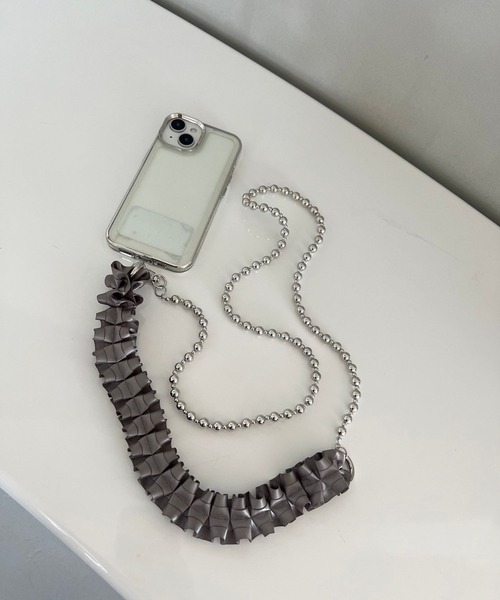 Me%（ミィパーセント）の「フリル2WAYモバイルストラップ　977890（スマホグッズ・レディース・ブラック/アイボリー/ホワイト/グレー・FREE）」の21枚目の写真