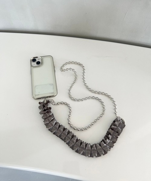 Me%（ミィパーセント）の「フリル2WAYモバイルストラップ　977890（スマホグッズ・レディース・ブラック/アイボリー/ホワイト/グレー・FREE）」の22枚目の写真