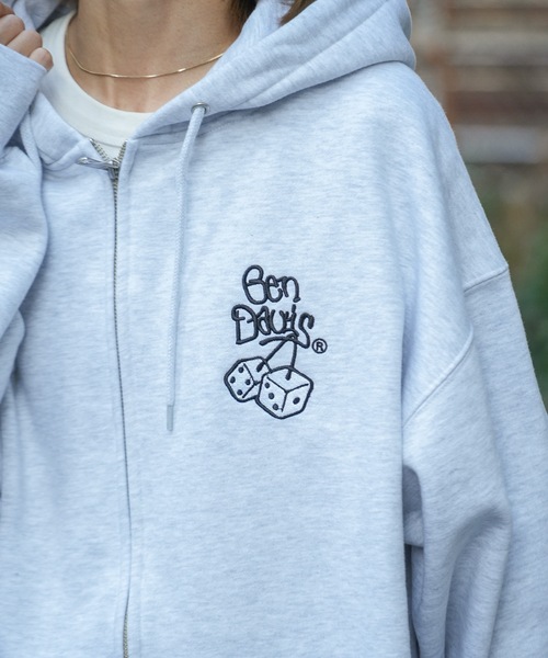 BEN DAVIS（ベンデイビス）の「【BEN DAVIS/ベンデイビス】裏起毛　バックプリント　フルジップパーカー　ダイス　8BALL　ワンポイントブランドロゴ刺繍（パーカー・メンズ・ブラック/グレー/ライトグリーン・X-LARGE/LARGE/MEDIUM）」の22枚目の写真