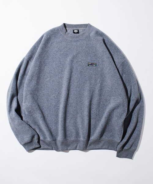 FREAK'S STORE(フリークスストア)の「限定展開 ビッグシルエット クルーネック フリースPO/プルオーバー(スウェット・メンズ・チャコールグレー/アッシュグレー/ブラック/オリーブ/グレイッシュベージュ/ネイビー・SMALL/MEDIUM/LARGE)」の12枚目の写真