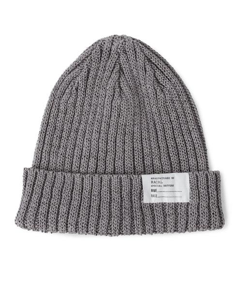BEAUTY&YOUTH UNITED ARROWS（ビューティーアンドユースユナイテッドアローズ）の「＜Racal＞ RIB KNIT CAP 15FW/ニット帽◆（ニットキャップ/ビーニー・メンズ・ホワイト/ブラック/グレー/ネイビー・ONE）」の3枚目の写真