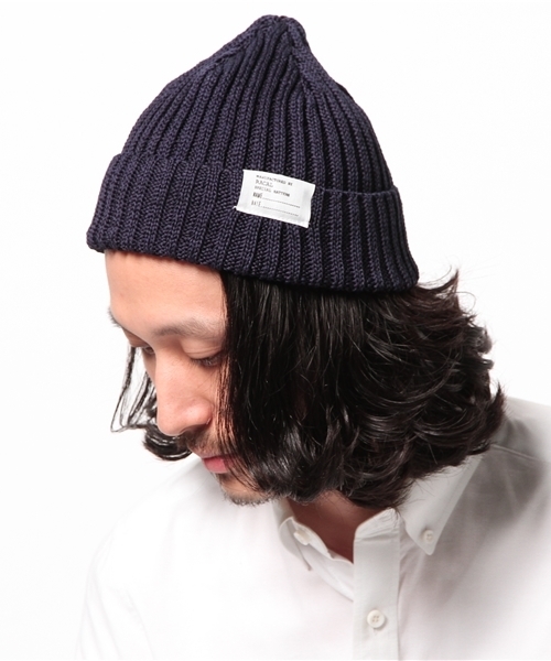 BEAUTY&YOUTH UNITED ARROWS（ビューティーアンドユースユナイテッドアローズ）の「＜Racal＞ RIB KNIT CAP 15FW/ニット帽◆（ニットキャップ/ビーニー・メンズ・ホワイト/ブラック/グレー/ネイビー・ONE）」の8枚目の写真