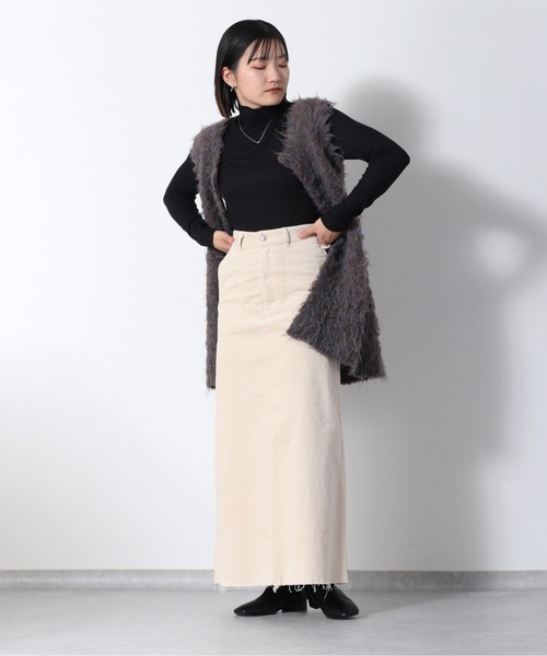 cepo(セポ)の「コーデュロイワークスカート(スカート・レディース・オフホワイト/チャコール・S/M/L)」の19枚目の写真