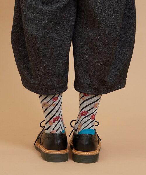 FRAPBOIS（フラボア）の「フローラソックス（ソックス/靴下・レディース・グレー/ブラック/グリーン・FREE）」の11枚目の写真