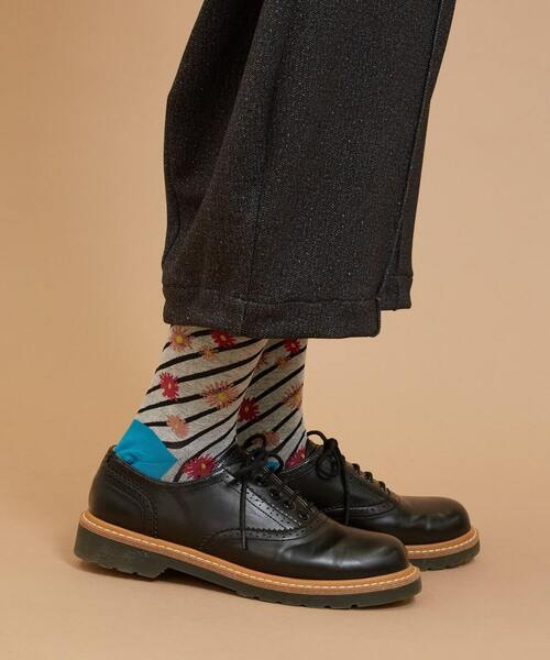 FRAPBOIS（フラボア）の「フローラソックス（ソックス/靴下・レディース・グレー/ブラック/グリーン・FREE）」の12枚目の写真