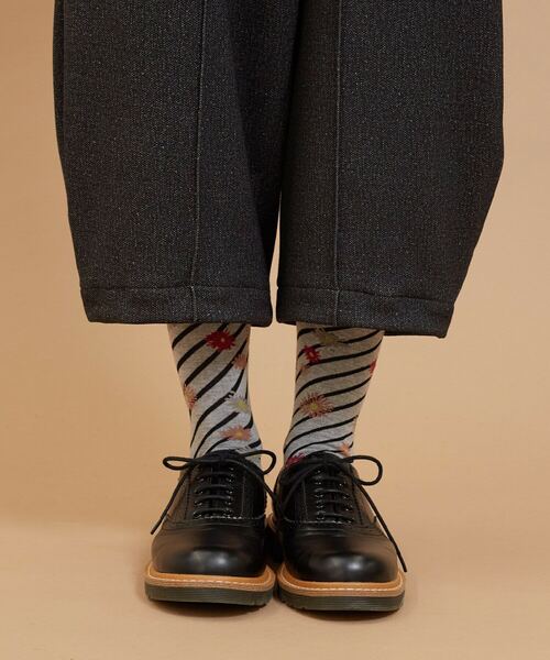 FRAPBOIS（フラボア）の「フローラソックス（ソックス/靴下・レディース・グレー/ブラック/グリーン・FREE）」の13枚目の写真