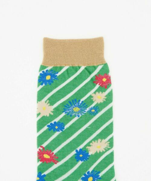 FRAPBOIS（フラボア）の「フローラソックス（ソックス/靴下・レディース・グレー/ブラック/グリーン・FREE）」の14枚目の写真