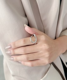 【ステンレス】 ぷっくりヒネリデザインリング