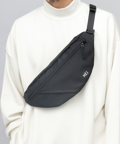 MEI（メイ）の「軽量 ポリエステル ウエストポーチ（ボディバッグ/ウエストポーチ・メンズ・ブラック・FREE）」の8枚目の写真