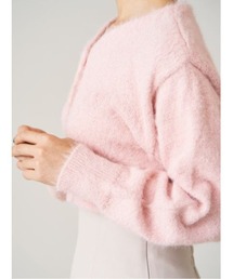 CELFORD（セルフォード）の「刺繍入りファーライクカーディガン