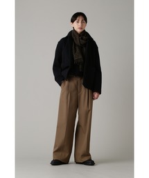 【新品未使用】MARGARET HOWELL ウールストール カーキ系チェック 新品未使用】MARGARET HOWELL ウールストール カーキ系チェック