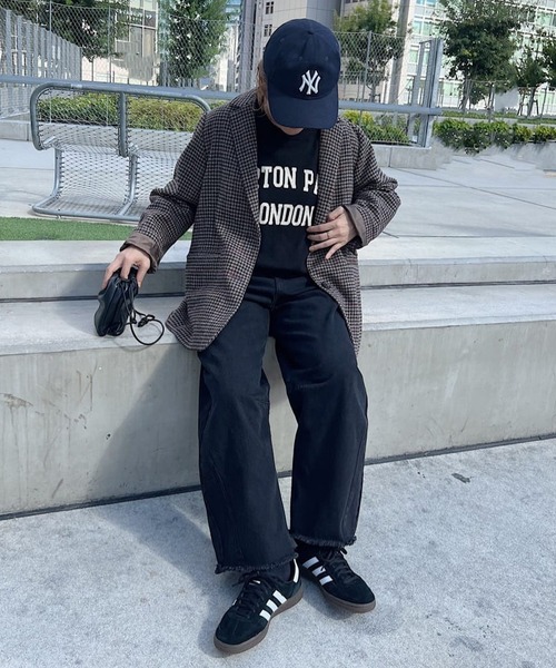 PUAL CE CIN（ピュアルセシン）の「ロゴインターシャニットプルオーバー（ニット/セーター・レディース・グレー/ブラック/ベージュ・FREE）」の7枚目の写真