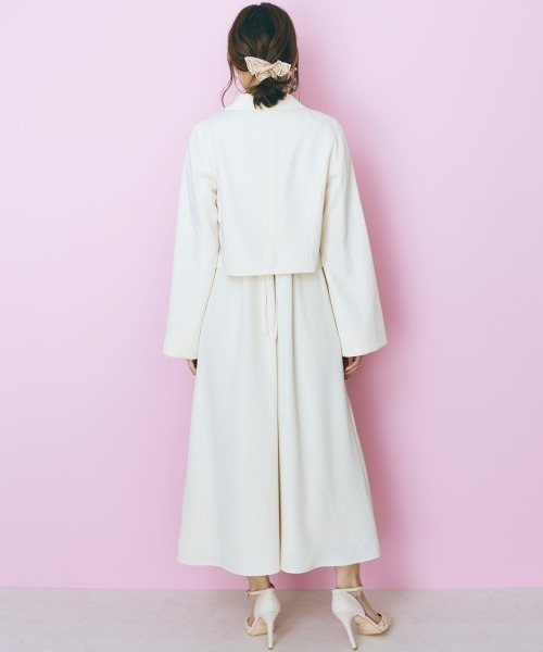 marun(マルン)の「<大きいサイズ> ショート丈2wayジャケット marun(テーラードジャケット・レディース・ブラック/アイボリー・4L/L/5L/LL/3L)」の21枚目の写真
