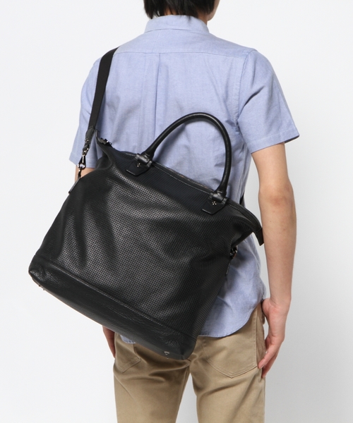 JOSEPH（ジョセフ）の「パンチングレザー2WAYトート（ショルダーバッグ