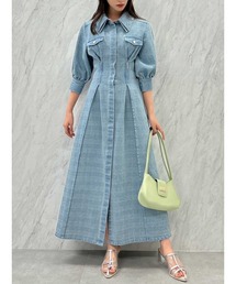 dazzlin | ジップシェイプシャツワンピース(ワンピース)