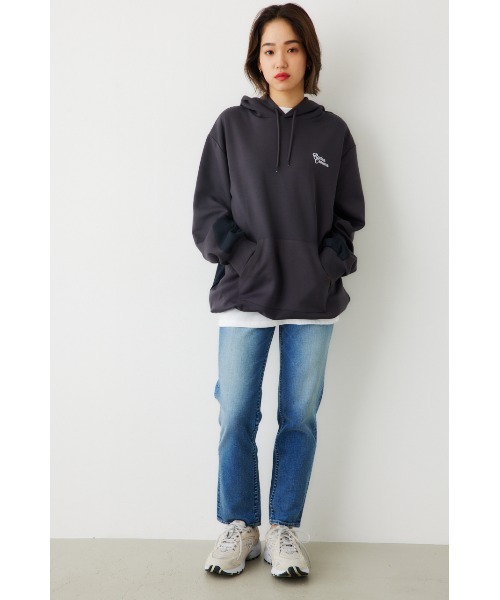 RODEO CROWNS WIDE BOWL（ロデオクラウンズワイドボウル）の「B-HEAT スピンドル ダンボール フーディ（パーカー・レディース・オフホワイト/ライトブルー/チャコールグレー/オレンジ・FREE）」の21枚目の写真