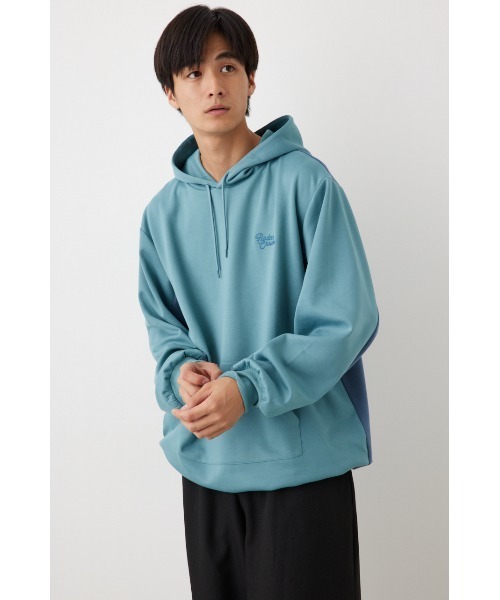 RODEO CROWNS WIDE BOWL（ロデオクラウンズワイドボウル）の「B-HEAT スピンドル ダンボール フーディ（パーカー・レディース・オフホワイト/ライトブルー/チャコールグレー/オレンジ・FREE）」の10枚目の写真