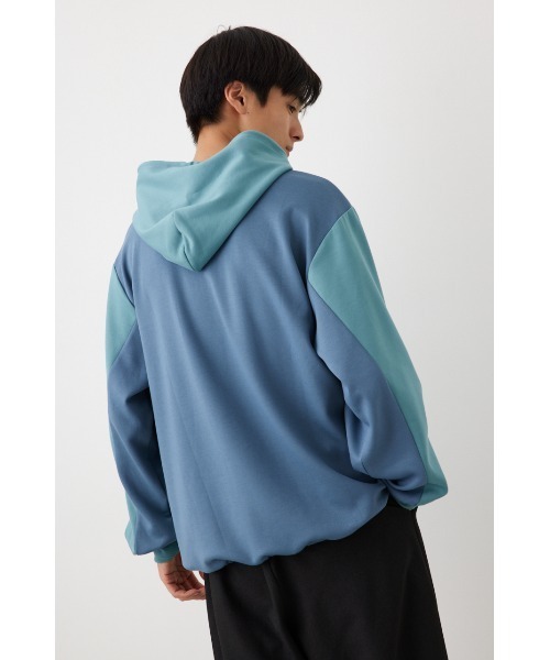 RODEO CROWNS WIDE BOWL（ロデオクラウンズワイドボウル）の「B-HEAT スピンドル ダンボール フーディ（パーカー・レディース・オフホワイト/ライトブルー/チャコールグレー/オレンジ・FREE）」の12枚目の写真