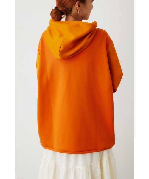 RODEO CROWNS WIDE BOWL（ロデオクラウンズワイドボウル）の「B-HEAT スピンドル ダンボール フーディ（パーカー・レディース・オフホワイト/ライトブルー/チャコールグレー/オレンジ・FREE）」の16枚目の写真