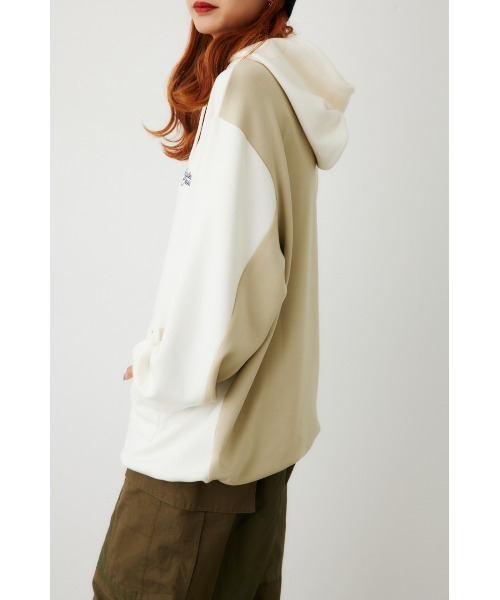 RODEO CROWNS WIDE BOWL（ロデオクラウンズワイドボウル）の「B-HEAT スピンドル ダンボール フーディ（パーカー・レディース・オフホワイト/ライトブルー/チャコールグレー/オレンジ・FREE）」の18枚目の写真