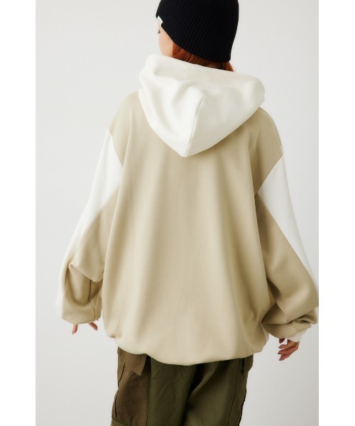 RODEO CROWNS WIDE BOWL（ロデオクラウンズワイドボウル）の「B-HEAT スピンドル ダンボール フーディ（パーカー・レディース・オフホワイト/ライトブルー/チャコールグレー/オレンジ・FREE）」の19枚目の写真