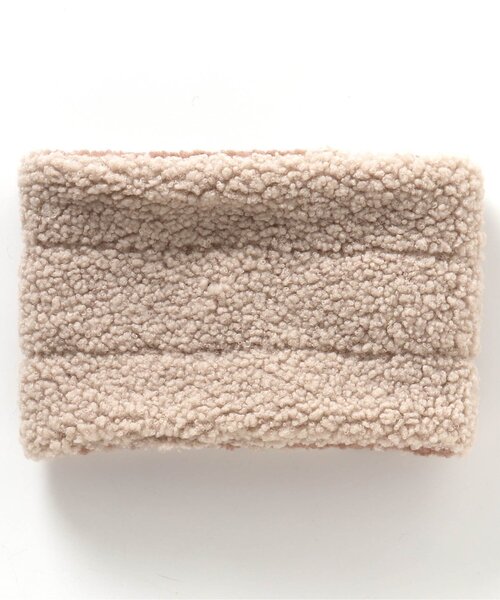 BREEZE(ブリーズ)の「ボアネックウォーマー(ネックウォーマー/スヌード・キッズ・アイボリー/ブラウン・SMALL/MEDIUM)」の6枚目の写真