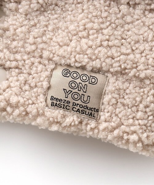 BREEZE(ブリーズ)の「ボアネックウォーマー(ネックウォーマー/スヌード・キッズ・アイボリー/ブラウン・SMALL/MEDIUM)」の8枚目の写真