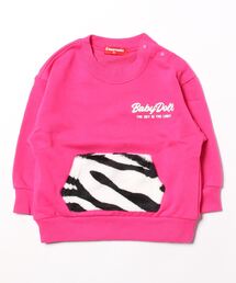 BABYDOLL | 親子お揃い ゼブラ柄 リブ トレーナー 8965K(スウェット)