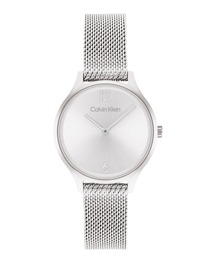 「Calvin Klein/カルバンクライン」タイムレス - 28MM シルバー サンレイ ダイヤル メッシュ