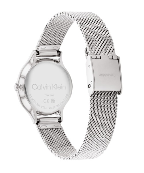 Calvin Klein（カルバン・クライン）の「「Calvin Klein/カルバンクライン」タイムレス - 28MM シルバー サンレイ ダイヤル メッシュ（アナログ腕時計・レディース・シルバー・28mm）」の5枚目の写真