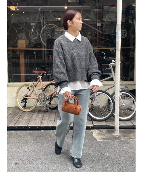 titivate（ティティベイト）の「ﾊｲｳｴｽﾄｾﾐﾜｲﾄﾞﾃﾞﾆﾑﾊﾟﾝﾂ（デニムパンツ・レディース・ライトブルー/インディゴブルー・M/S/XS/L）」の11枚目の写真