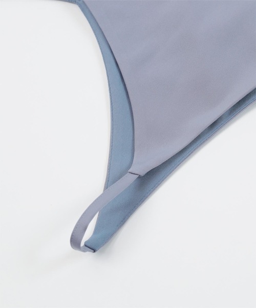 UR'S（ユアーズ）の「Vネックサテンキャミソール（キャミソール・レディース・ブルー/ベージュ/ネイビー・S/M/L）」の12枚目の写真