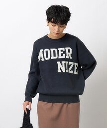 OPAQUE.CLIP | ロゴジャカードニット【洗える】(ニット/セーター)