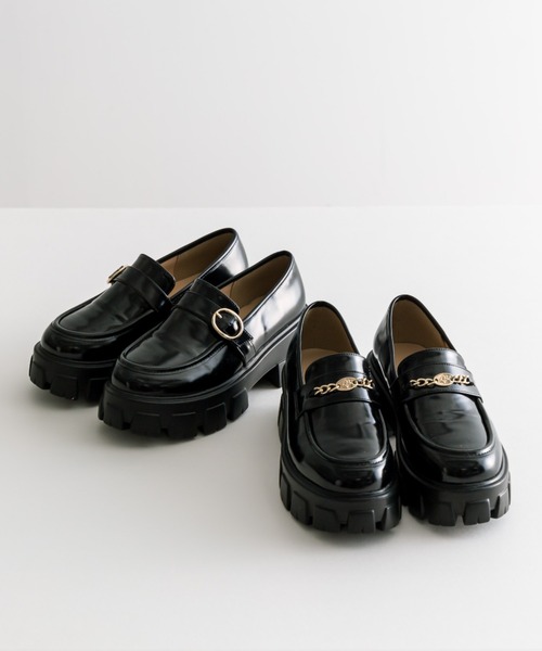 OLIVE des OLIVE（オリーブデオリーブ）の「ボリュームソールローファー　1041130070（ローファー・レディース・ブラック系その他/ブラック・SMALL/MEDIUM/LARGE）」の3枚目の写真