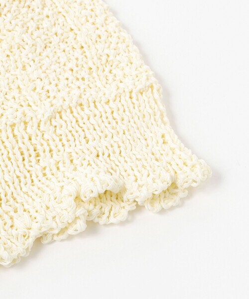 Ray BEAMS（レイビームス）の「Ray BEAMS / クロシェ ニット帽（ニットキャップ/ビーニー・レディース・ブラック/オフホワイト・ONE SIZE）」の8枚目の写真