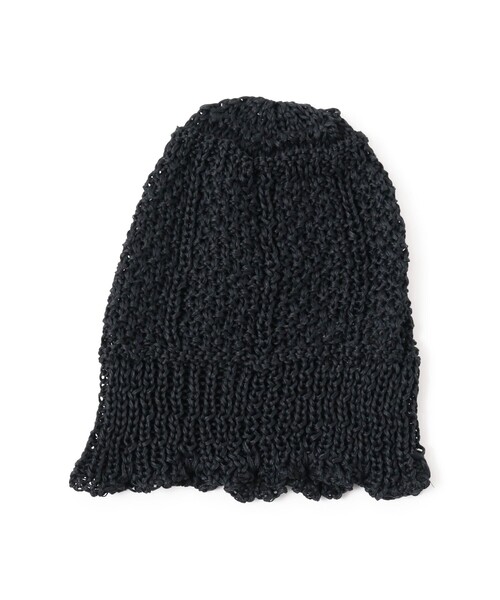 Ray BEAMS（レイビームス）の「Ray BEAMS / クロシェ ニット帽（ニットキャップ/ビーニー・レディース・ブラック/オフホワイト・ONE SIZE）」の14枚目の写真